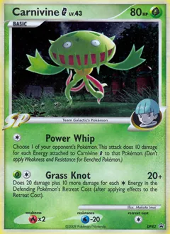 DP Black Star Promos Carnivine G Pokémon card